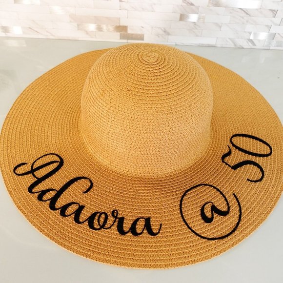Hundred‎ Hearts Hat Womens Fedora Natural Straw One Size Summer Beach main image 6